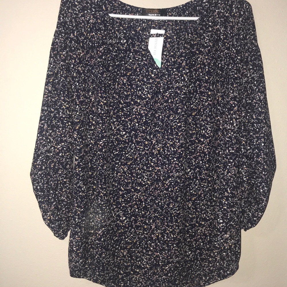 Slouch sleeves blouse